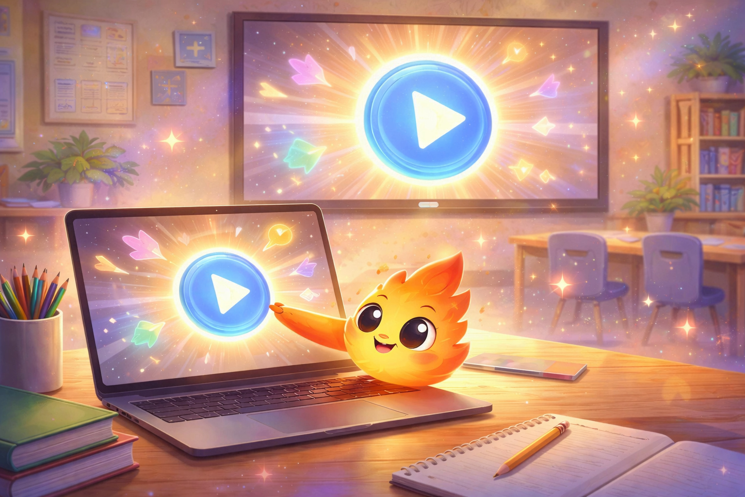 Launch lessons in seconds.